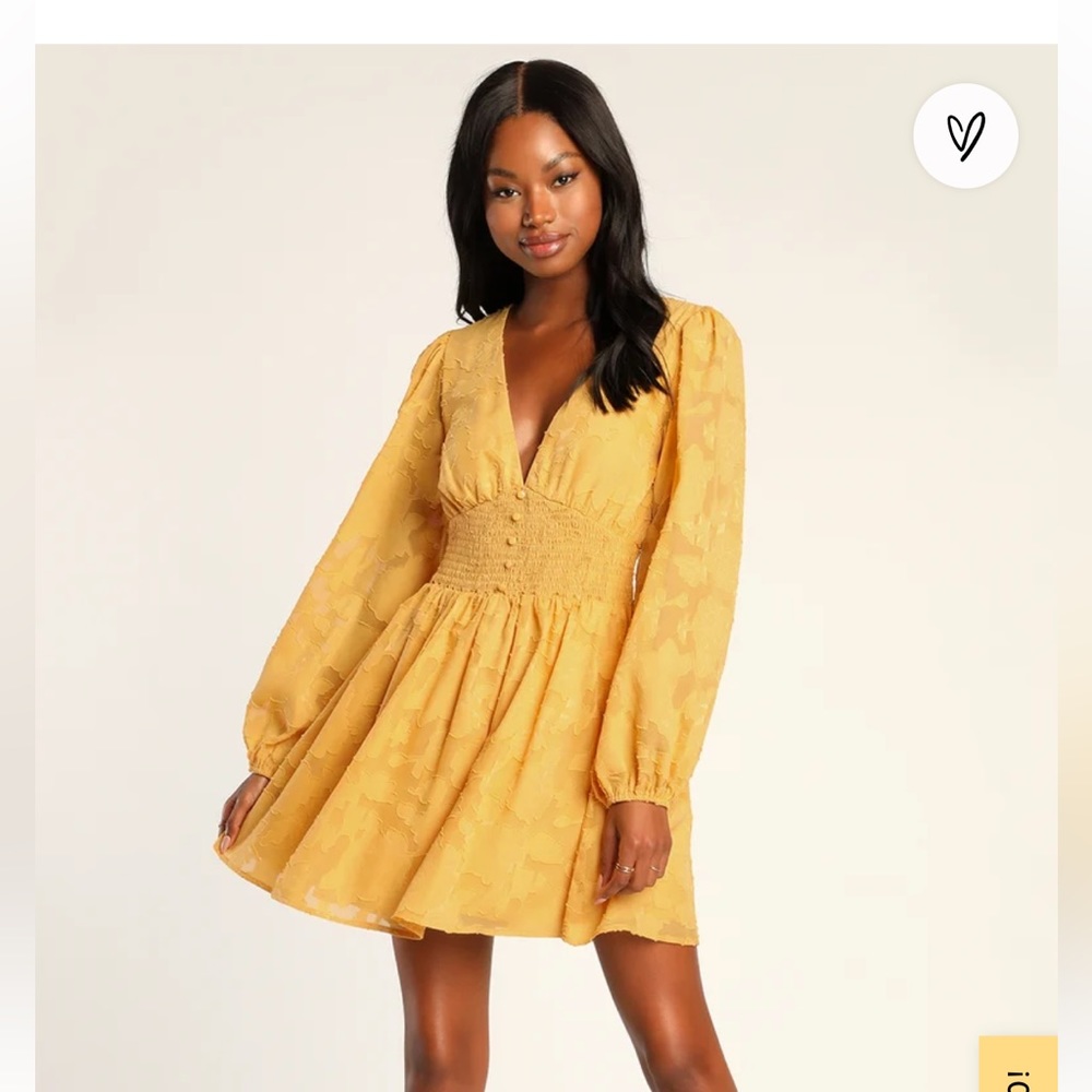 NEW with tags! Lulu’s Yellow Dress
